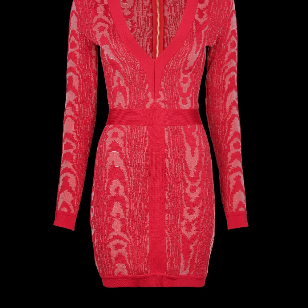 Balmain Red Mini Dress - Picture 10 of 10